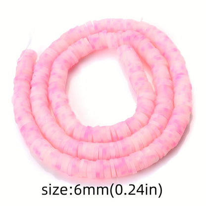 Mixed Color Polymer Clay Flat Beads