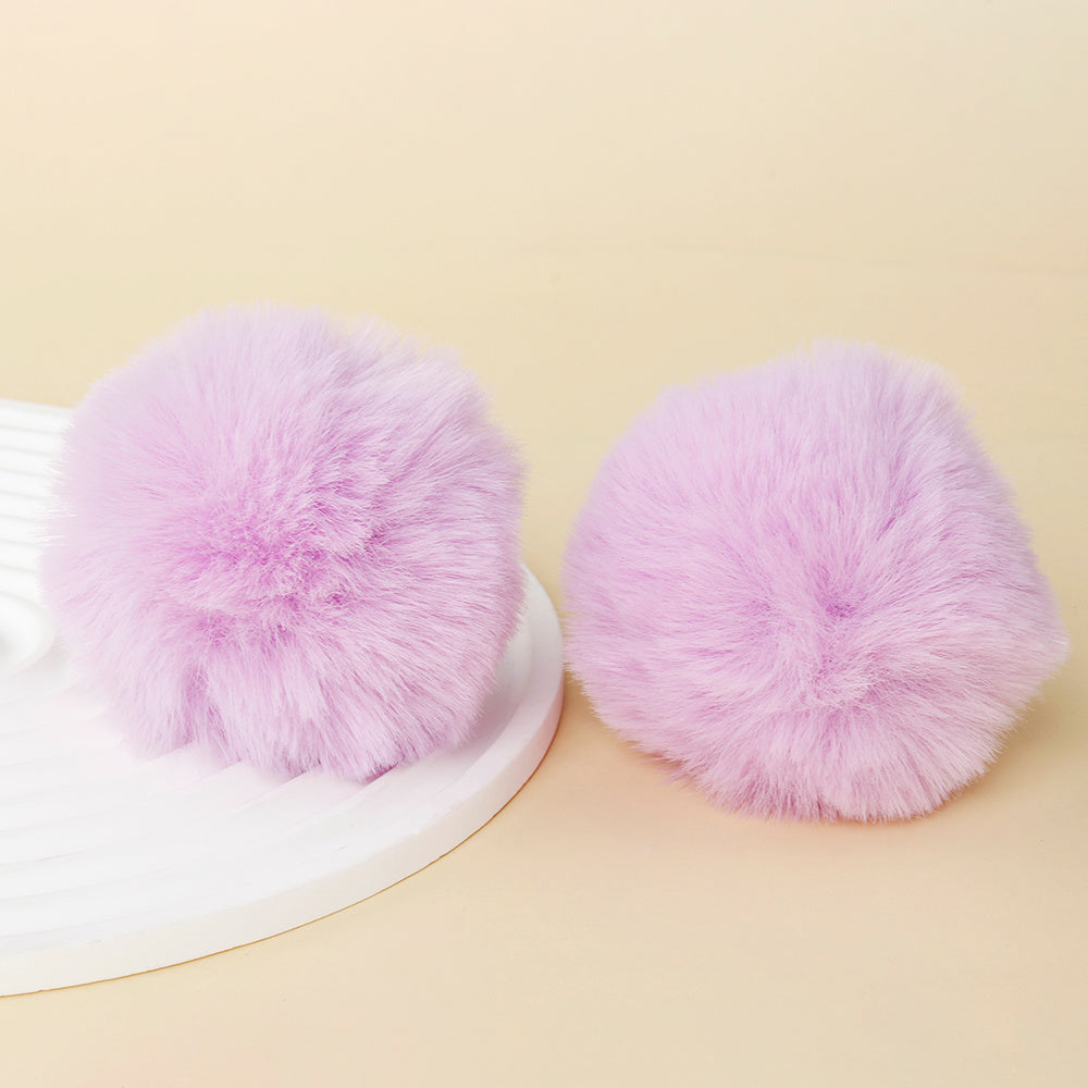 Fashion Multicolored Faux Rabbit Fur Plush Balls