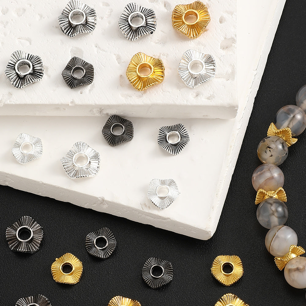 Wave Alloy Beads