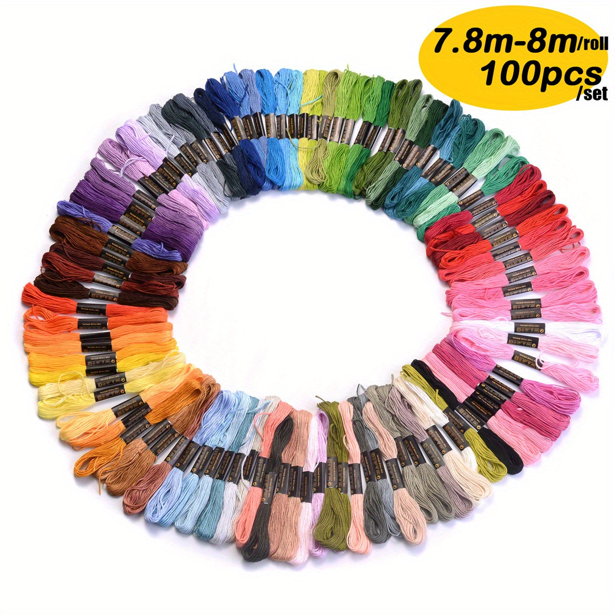 Multicolor Embroidery Floss Thread Set