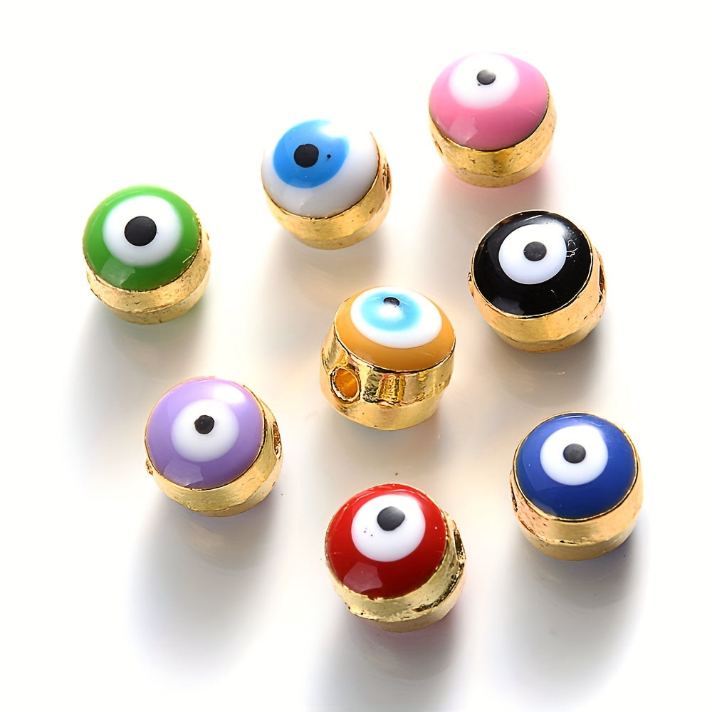 Devil's Eye Alloy Spacer Beads
