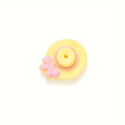3D Bow Hat Silicone Beads
