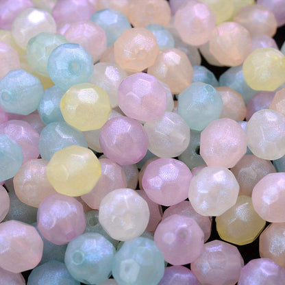 Glitter Acrylic Spacer Beads