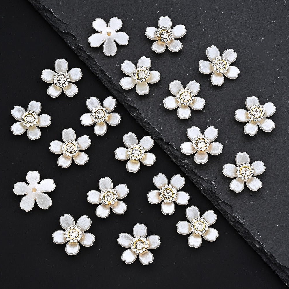 Five-Petal Flower Acrylic Bead Patches