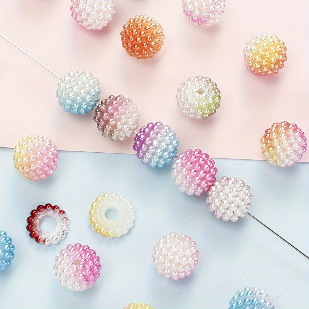 Two-Color Round Acrylic Beads