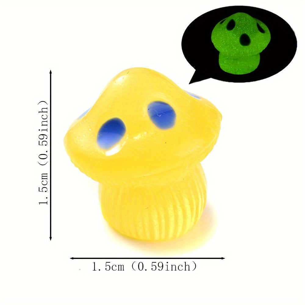 Luminous Resin Mushroom Beads