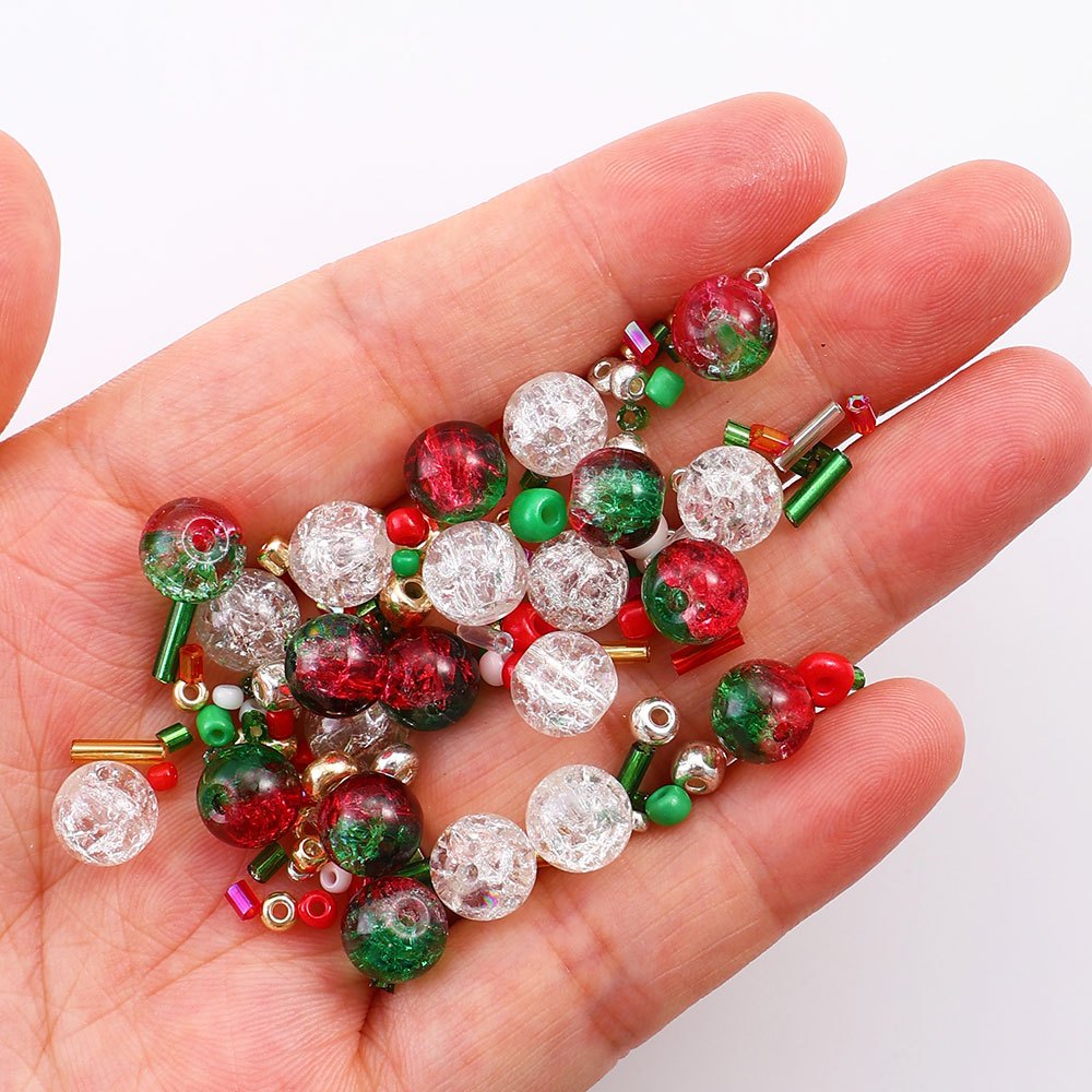 Christmas Mixed Acrylic Beads