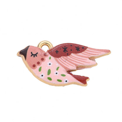 1-Piece Vintage Gold Animal & Nature Charm Pendant