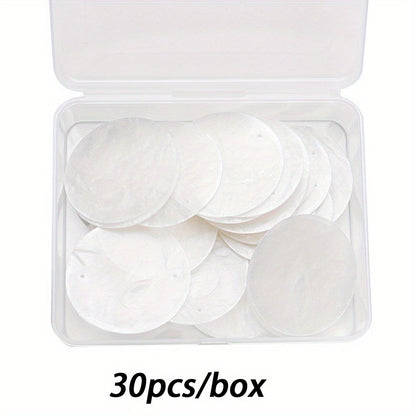 5 cm Large Round Natural Seashell Double-Hole Pendants