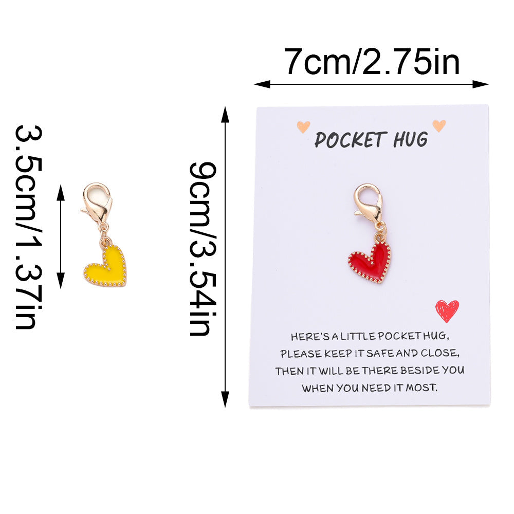 Heart Keychain with Thank You Card