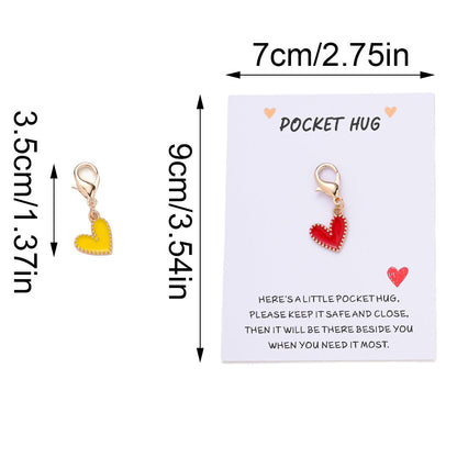 Heart Keychain with Thank You Card