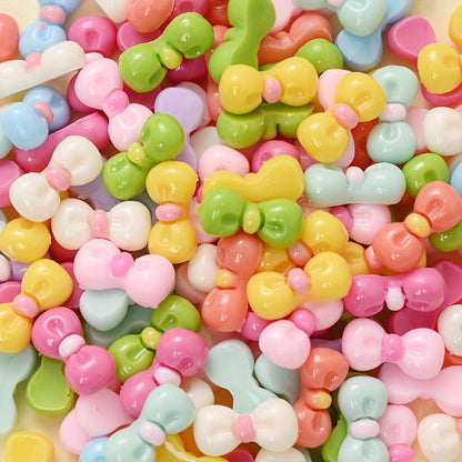Resin Bow Flatback Decorative Beads
