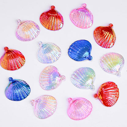 Mixed Color Shell Acrylic Pendants