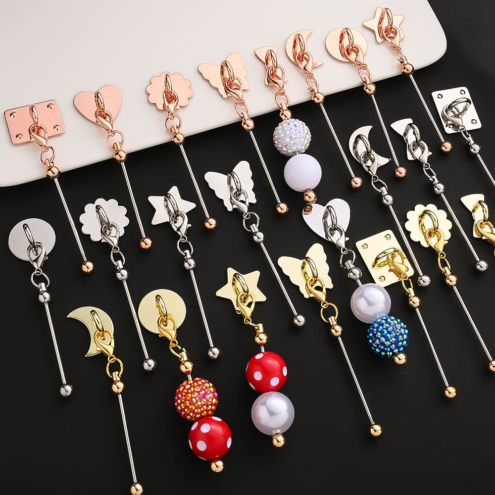 Beadable Self-Adhesive Keychain Hooks