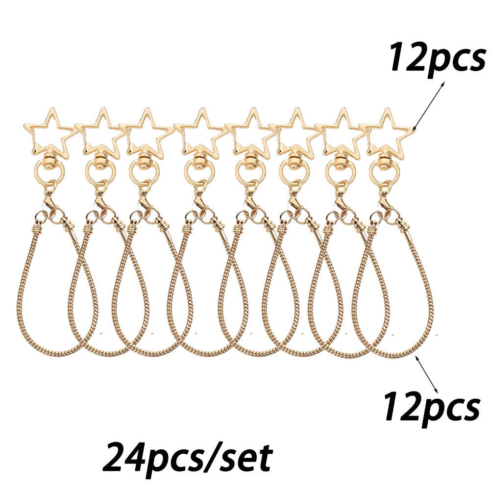 Blank Beadable Keychain Set