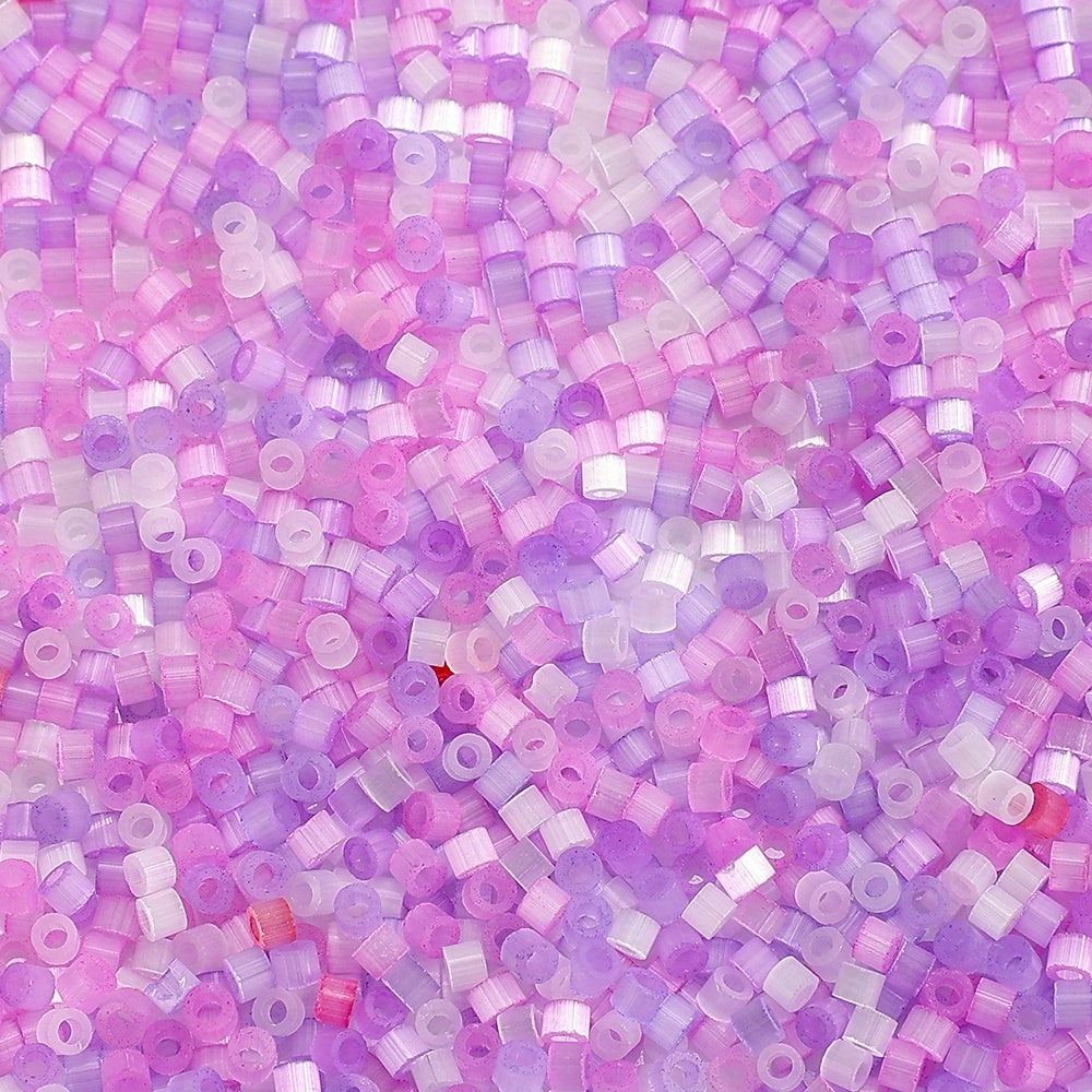 Cat's Eye Brushed Glass Beads