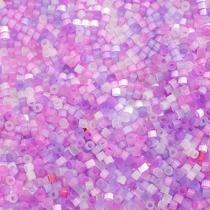 Cat's Eye Brushed Glass Beads