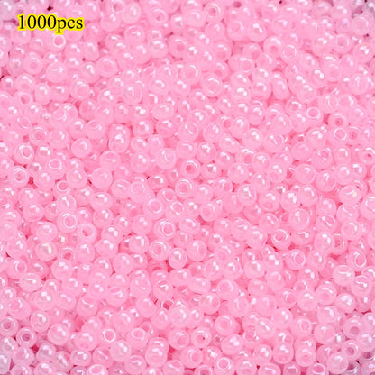1000pcs 2mm Random Color Glass Seed Beads