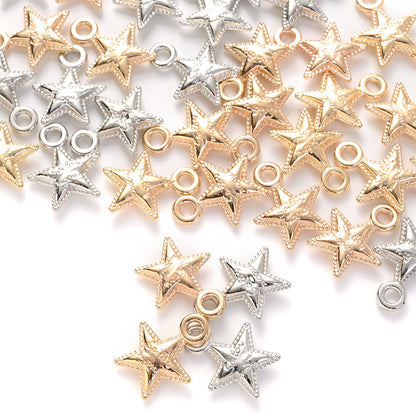 20PCS 12×15mm Antique Star CCB Pendant Beads