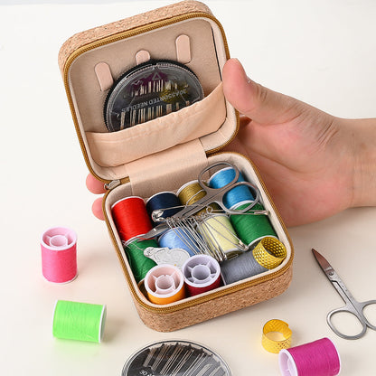 Retro Sewing Kit with Zipper Case