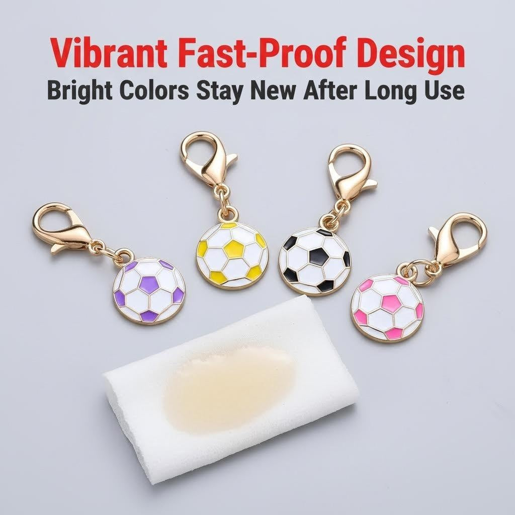 24PCS Random Mix Soccer Mini Keychain Set