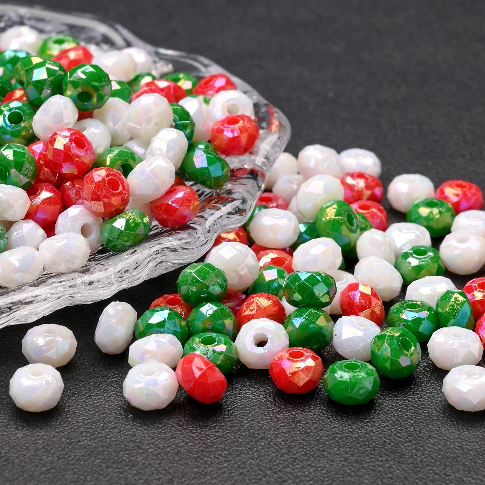 Christmas Acrylic Wheel Beads
