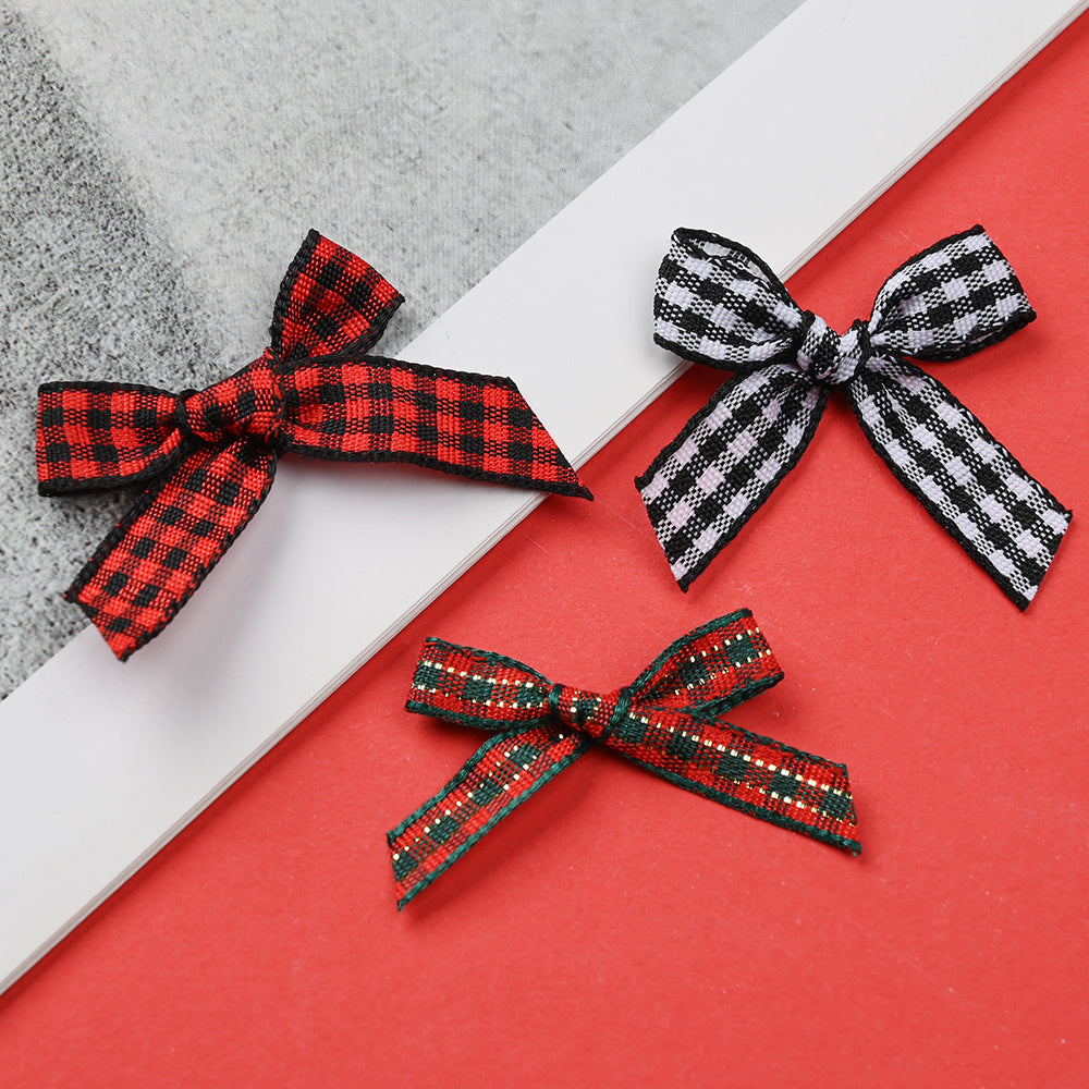 Christmas Plaid Bow Embellishments