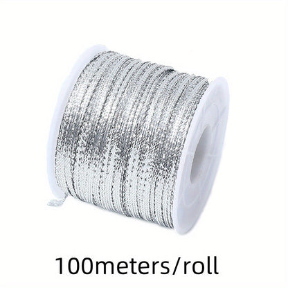 100 m/Roll 3 mm Christmas Ribbon Cord