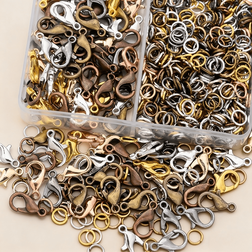 Lobster Clasp & Open Ring Jewelry Findings Kit