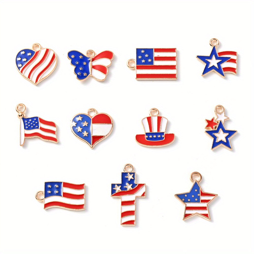 Independence Day Alloy Pendant Charms