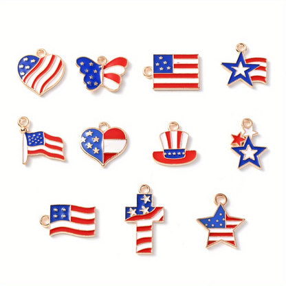 Independence Day Alloy Pendant Charms