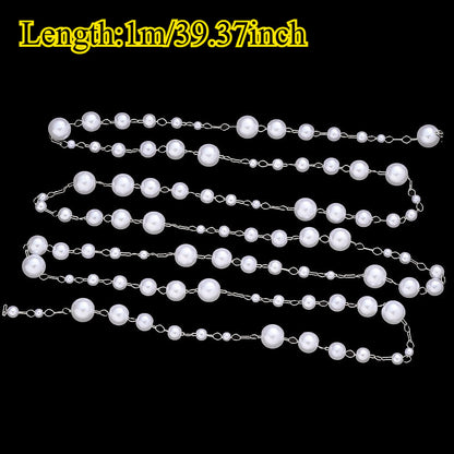 Imitation Pearl Strand Chain