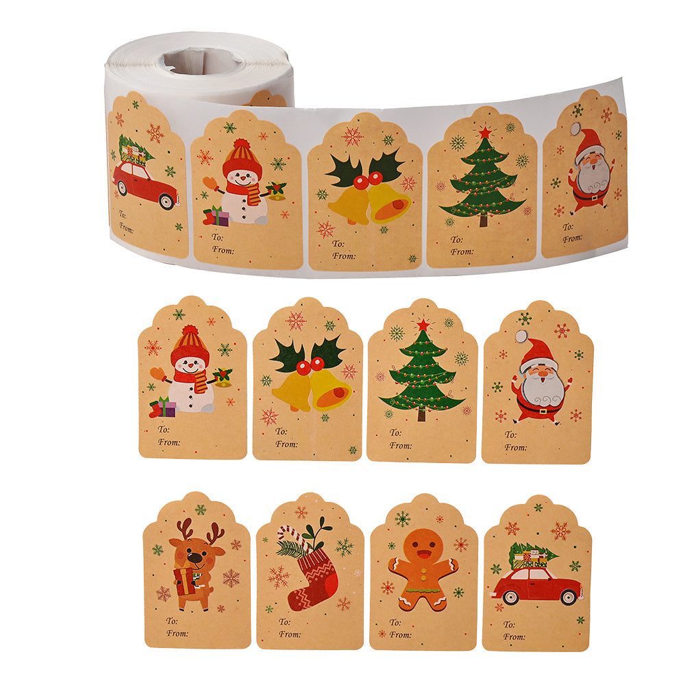 Merry Christmas Seal Label Stickers