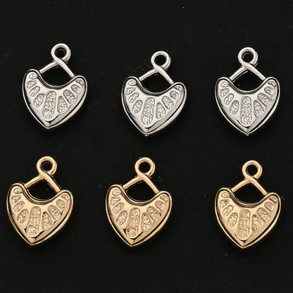 10/20PCS CCB Peach Heart Pendant Set
