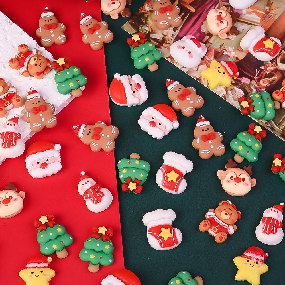 Christmas Resin Flatback Figurines
