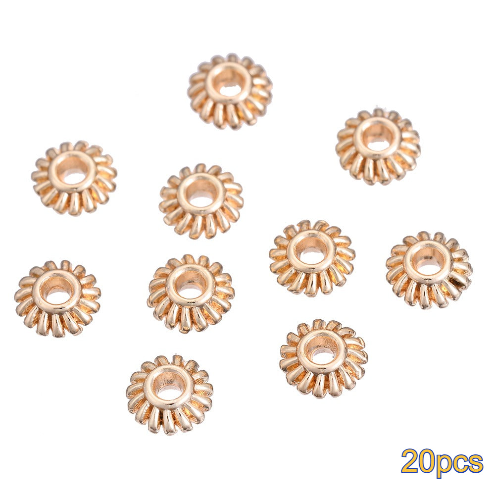 20PCS Gold Alloy Multi-Shape Spacer Bead Set