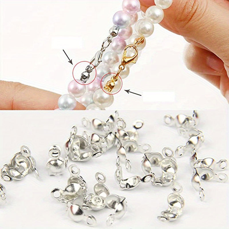 800-Piece Crimp Bead Calotte Knot Covers