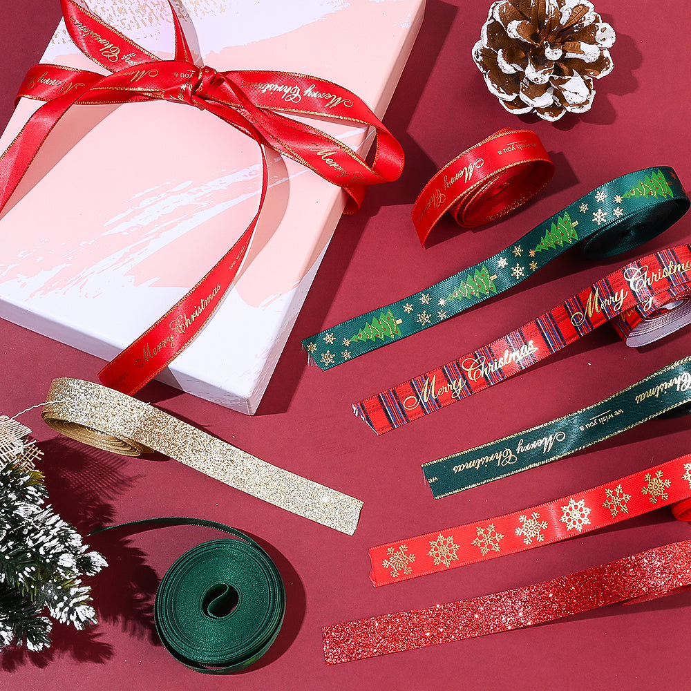 Christmas Glitter Ribbon