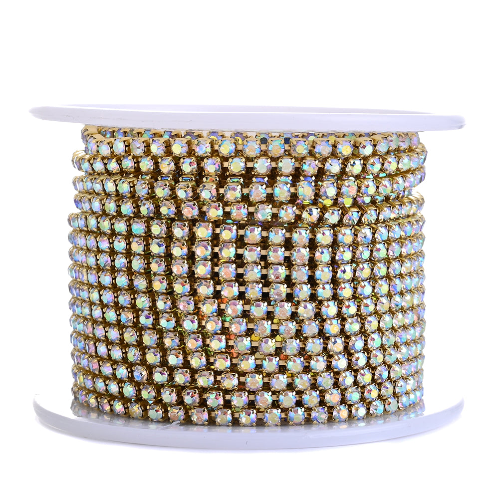 1 Roll 10 Yards Sparkling Rhinestone Chain Trim
