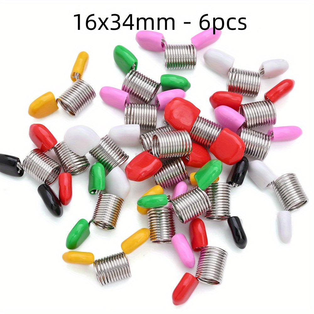 6-Piece 2-Size Bead Stopper & Jewelry Wire Clamps