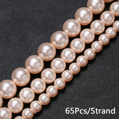 1SET 6/8/10mm Round Glass Bead Set