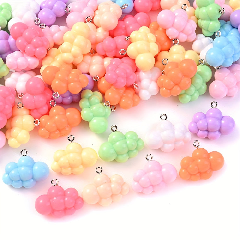 Solid Color Cloud Resin Charms