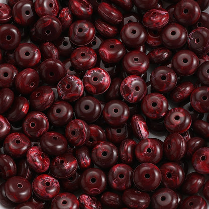 100-Piece 5x10 mm Acrylic Flat Spacer Beads