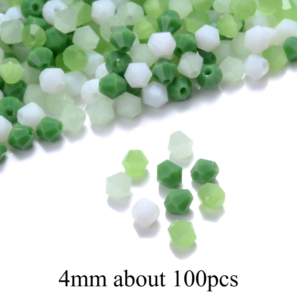Mixed Faceted Artificial Crystal Beads