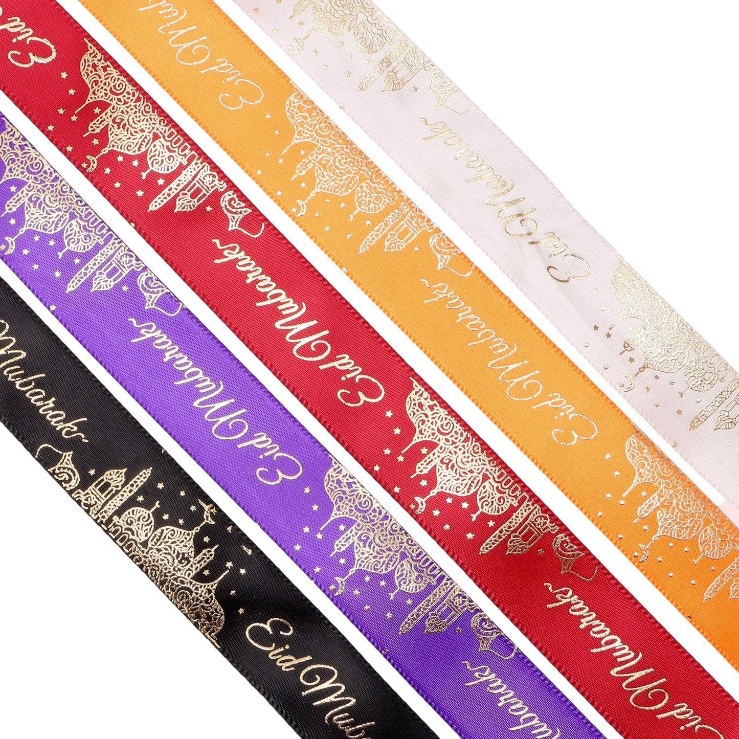 Happy Eid Mubarak Grosgrain Ribbon