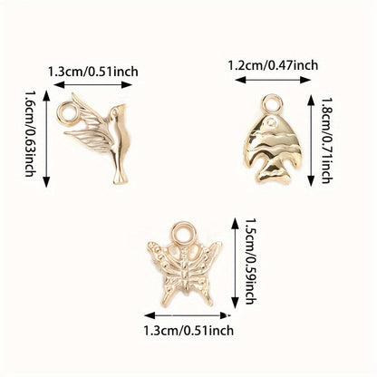 Bird Fish Butterfly Pattern Pendants