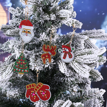 Santa Snowman Acrylic Christmas Keychain Kit