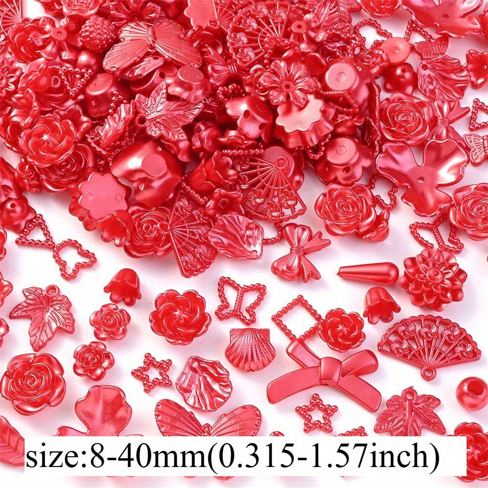 8-40 mm Acrylic Butterfly, Flower, Moon & Star Bead Assortment