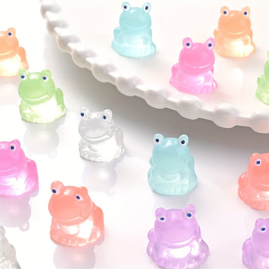 Luminous Frog Resin Beads