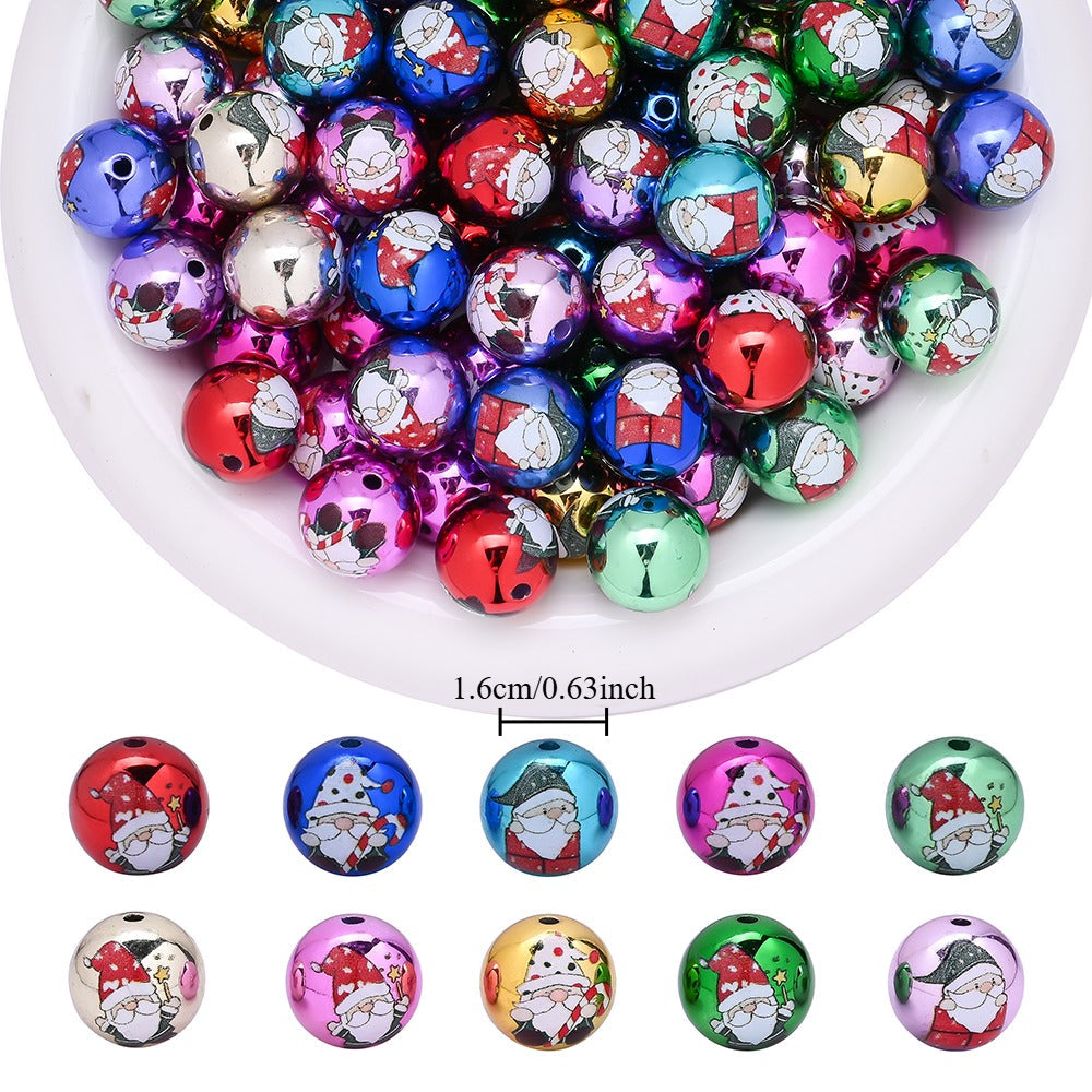 Acrylic Christmas Dwarf Beads